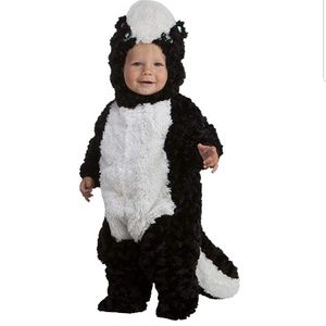 Skunk Dress Up or Halloween costume 3t/4t
